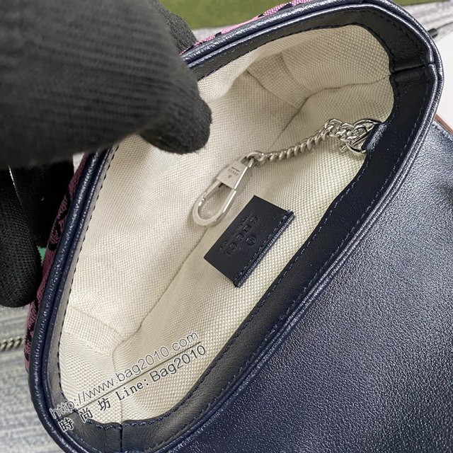Gucci經典百搭女包 古馳GG Marmont Mini女包 Gucci全皮鏈條迷你小挎包 476433  ydg3272